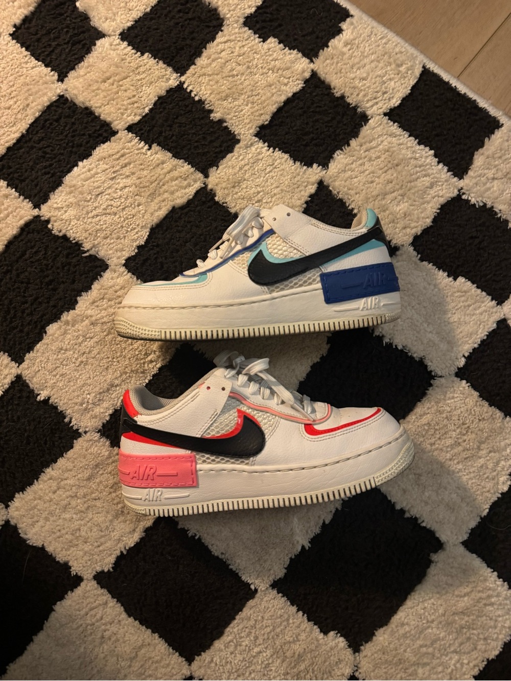 Women’s Color Block White Nike Air Force One’s
